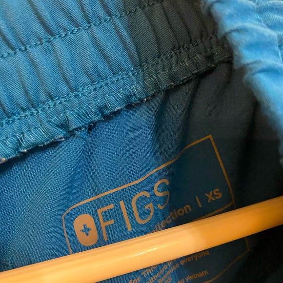 Alps blue, high waisted Yola Pants. Tailored - Picture 1 of 4